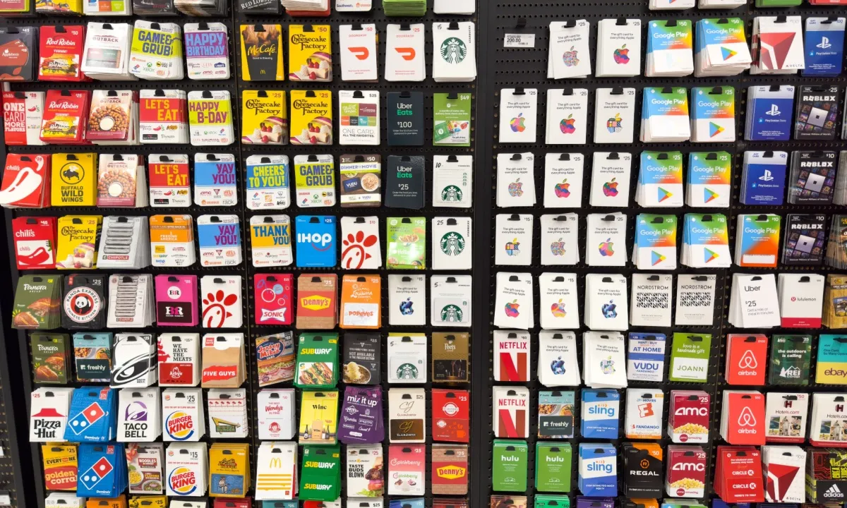 How can you repurpose old gift cards creatively?